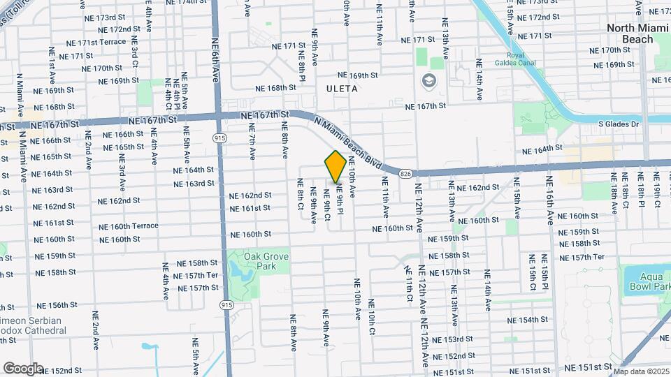 16234 NE 9th Pl Map and Location Details