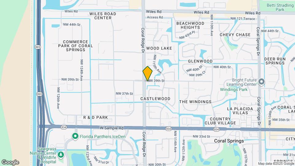 11686 NW 39th St Map and Location Details