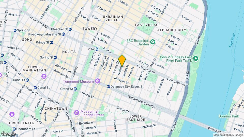 166 Norfolk St Mapa y Detalles de la Ubicación