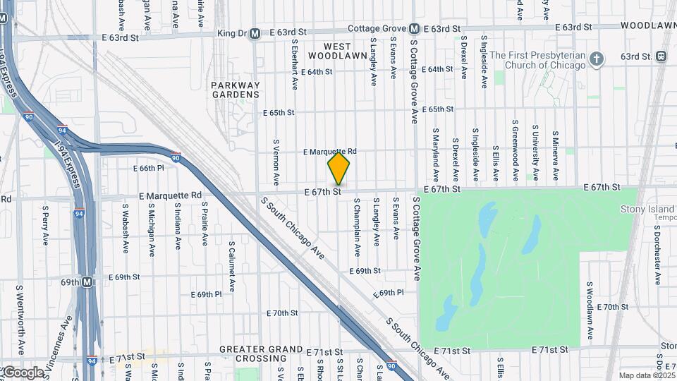 6653 S St Lawrence Ave Map and Location Details