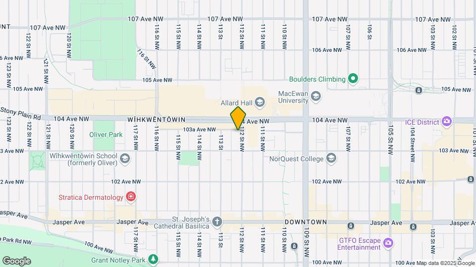 11203 103A Ave NW Map and Location Details