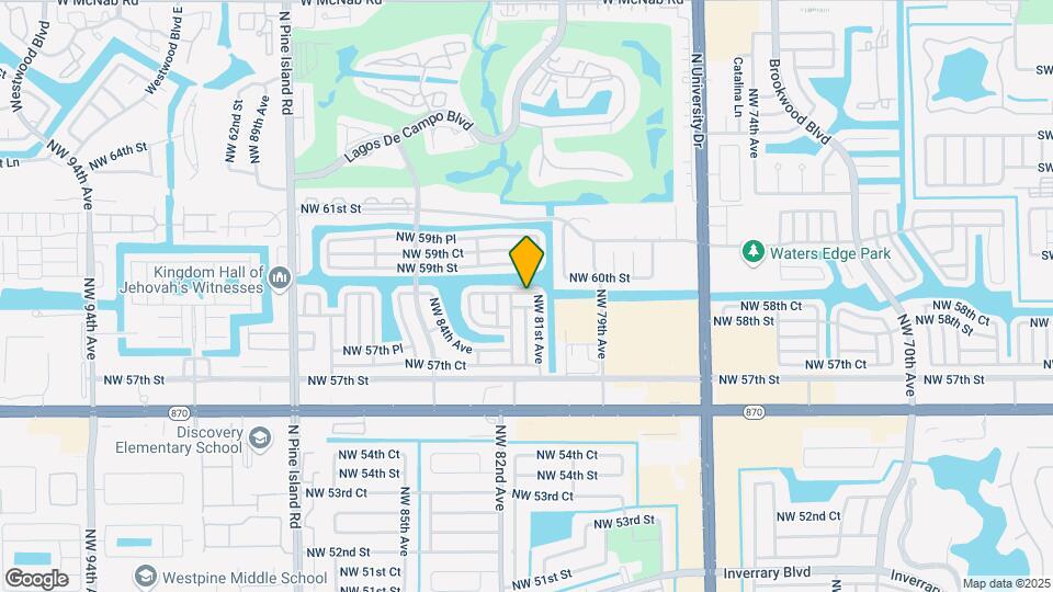 8104 NW 58th Pl Map and Location Details