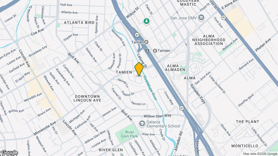 1414 Alma Way Map and Location Details