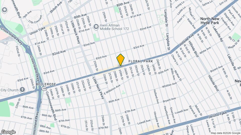 258-04 Hillside Ave. Map and Location Details