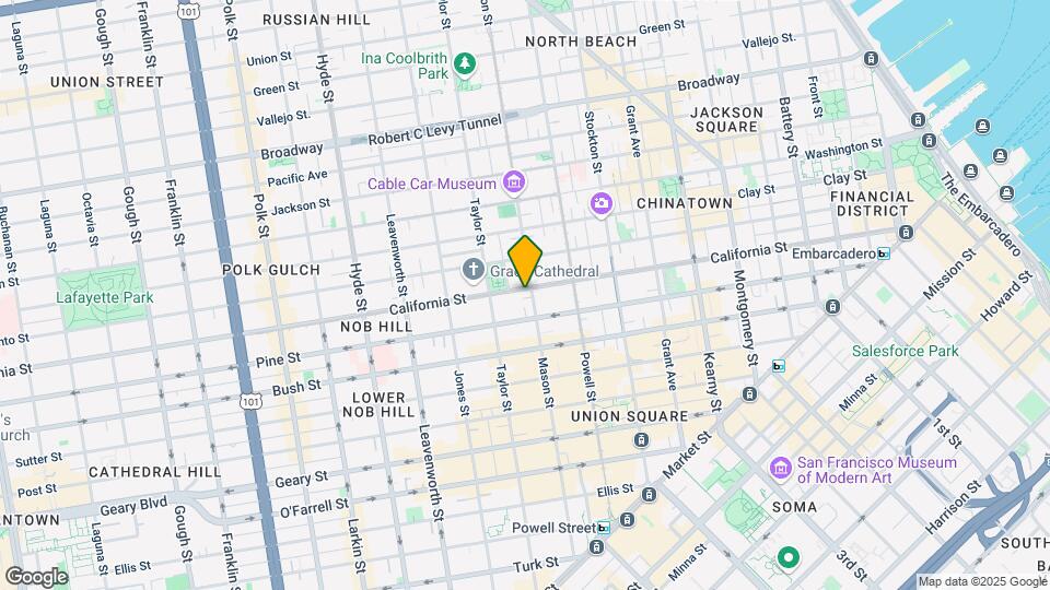1001 California St Map and Location Details