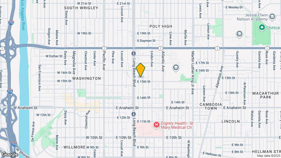 1541 Elm Ave, Unit 1543 Elm Ave Mapa y Detalles de la Ubicación
