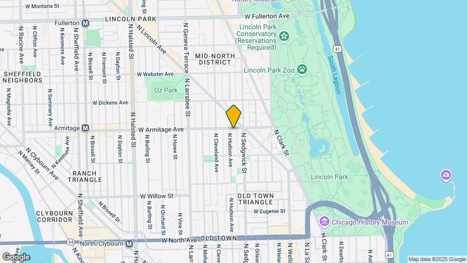 421 W Armitage Ave, Unit A05C Map and Location Details