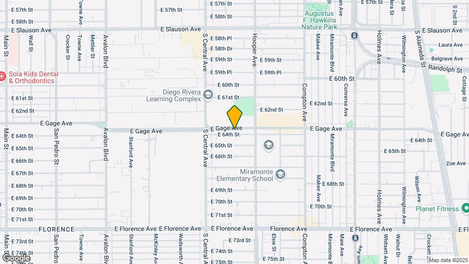 1201 E 64th St Mapa y Detalles de la Ubicación