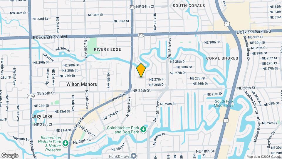 2633 NE 14th Ave Map and Location Details
