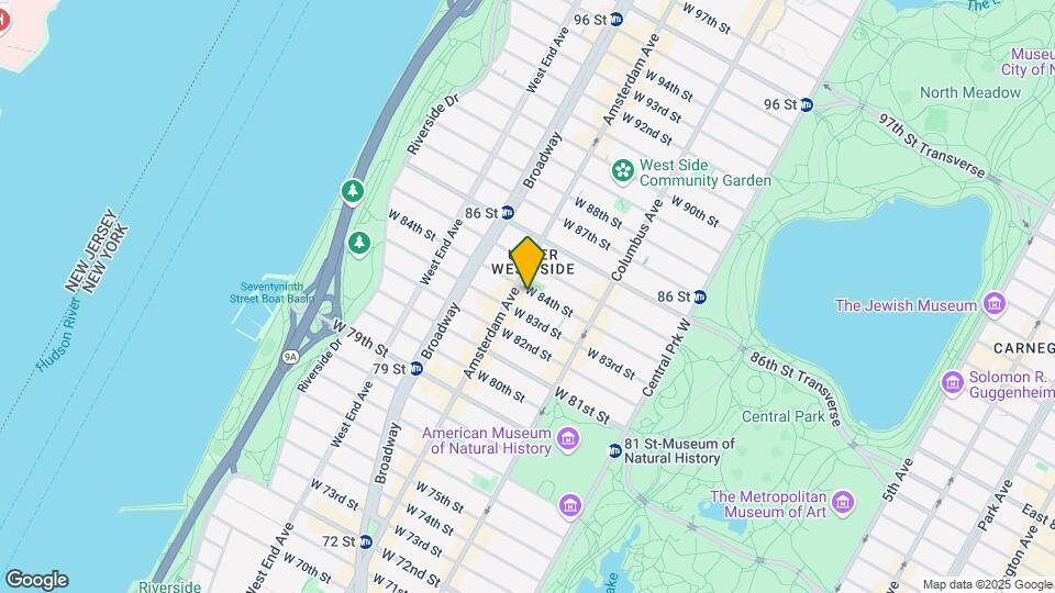 160 W 84th St Mapa y Detalles de la Ubicación