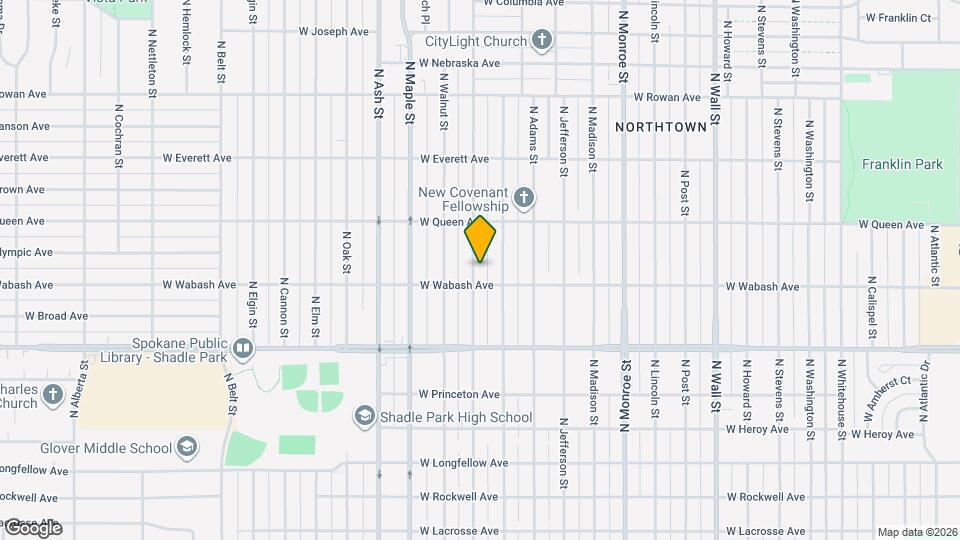 4914 N Cedar St Map and Location Details