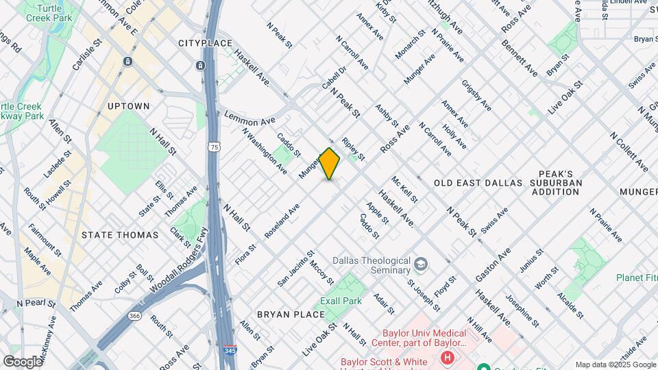 1717 Caddo St Map and Location Details