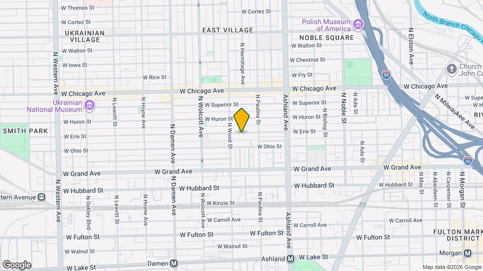 1737 W Erie St Map and Location Details