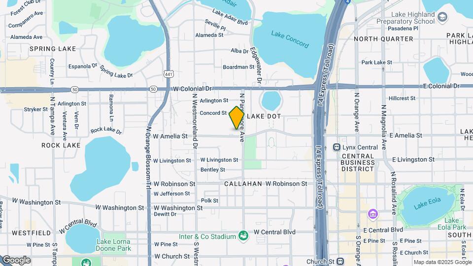 711 W Amelia St-Unit -A Map and Location Details