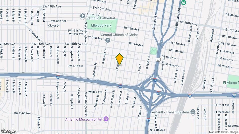 1617 S Van Buren St Map and Location Details