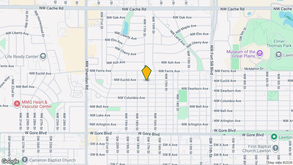 1702 NW Euclid Ave Map and Location Details