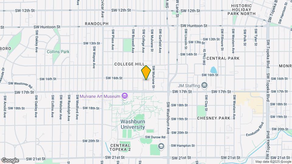 1608 SW College Ave Map and Location Details