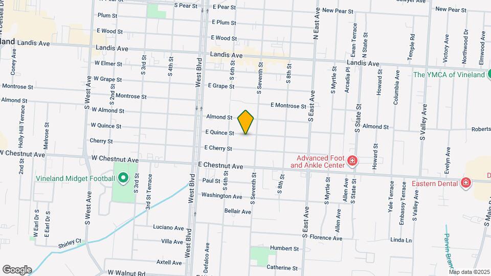 629 E Quince St Mapa y Detalles de la Ubicación