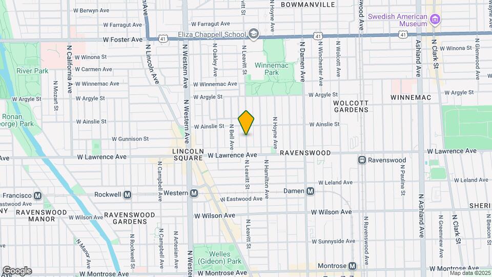 4633 N Leavitt Map and Location Details