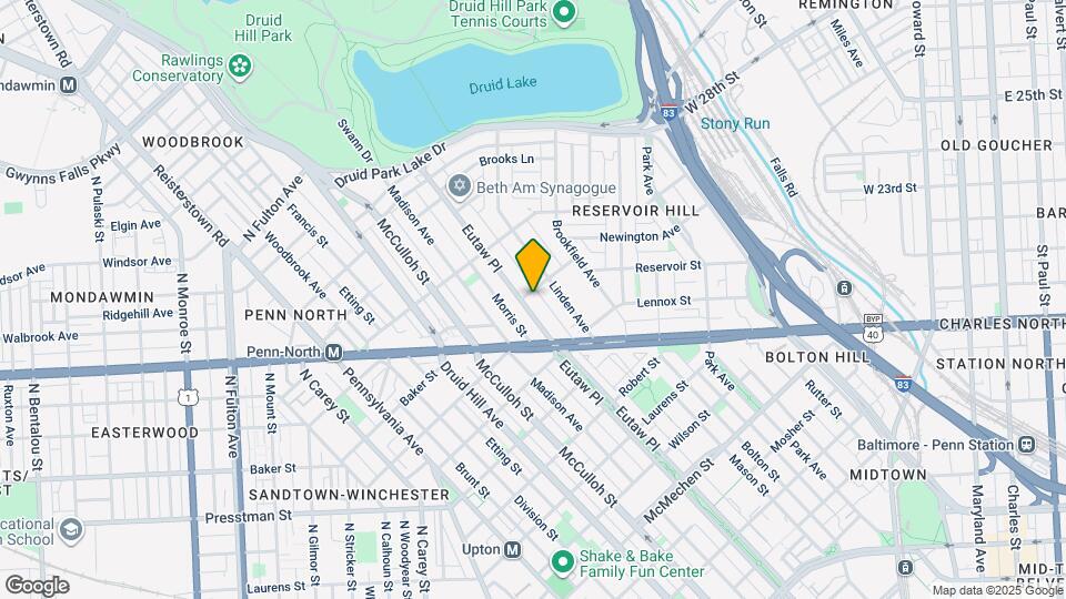 2245 Eutaw Pl Map and Location Details