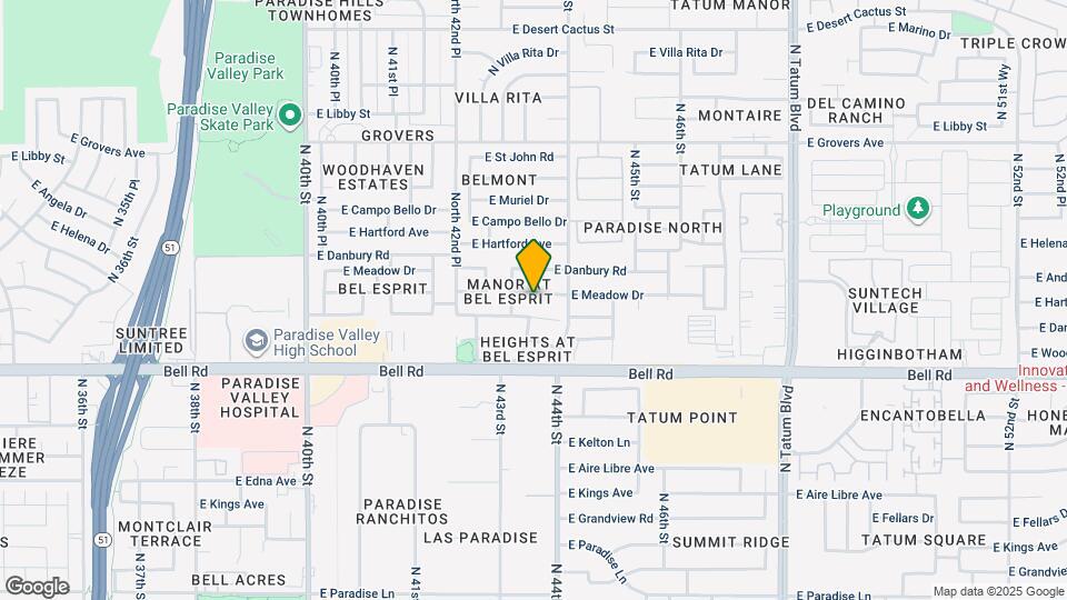 4345 E Meadow Dr Map and Location Details