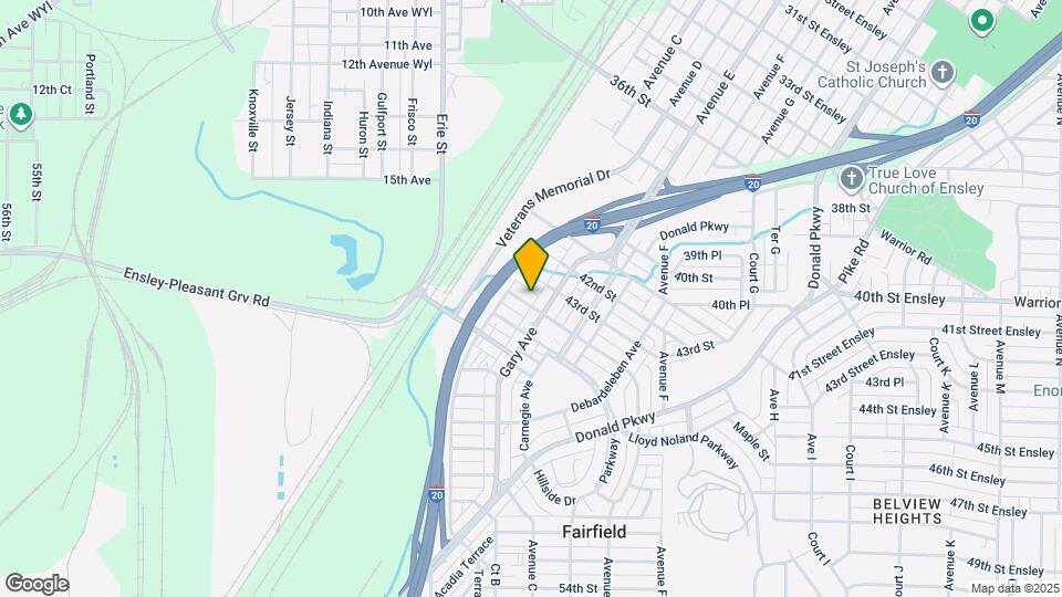 316 44th St Ensley Map and Location Details