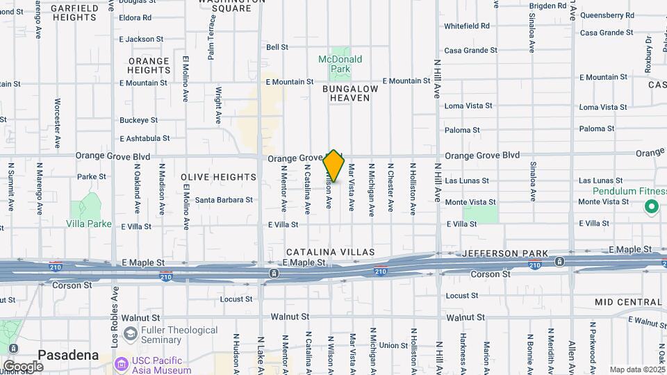 592 N Wilson Ave Map and Location Details