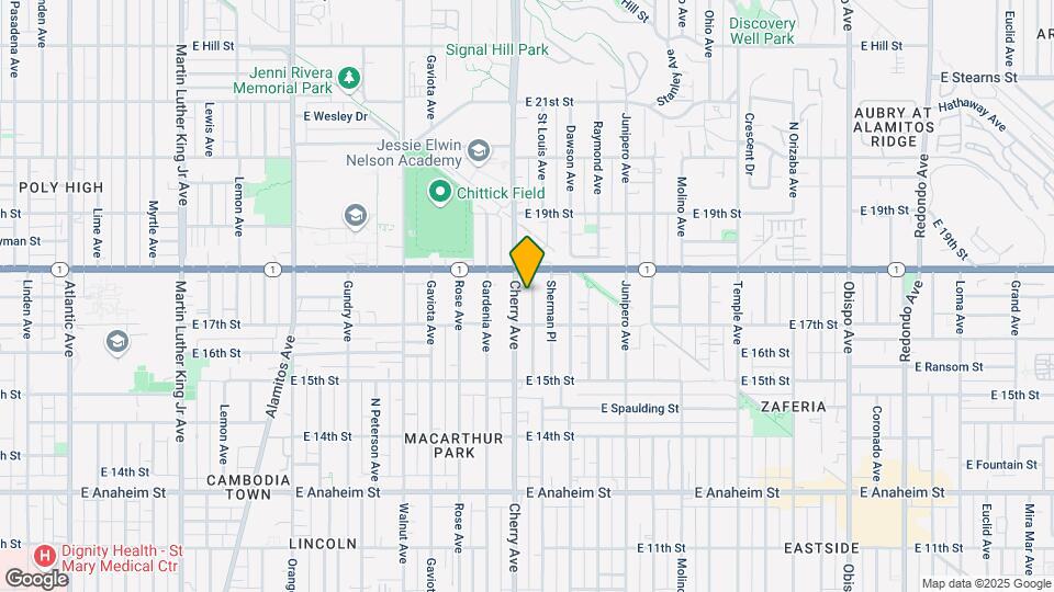1752 Cherry Ave Map and Location Details