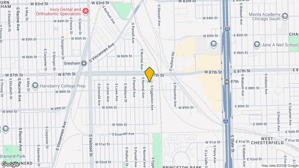 8724 S Eggleston Ave Map and Location Details