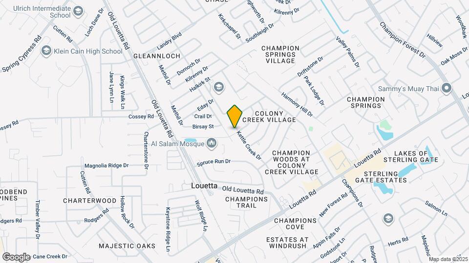 17203 Kettle Creek Dr Map and Location Details