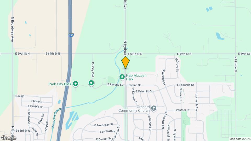 6912 N Hydraulic Ave Map and Location Details