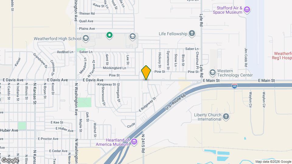 1101 El Dorado St Map and Location Details