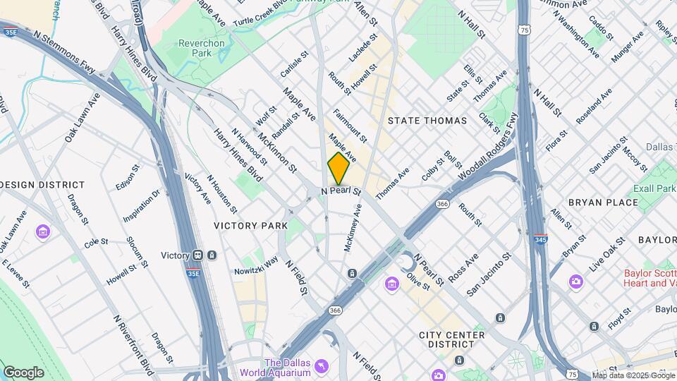 2525 N Pearl St Map and Location Details