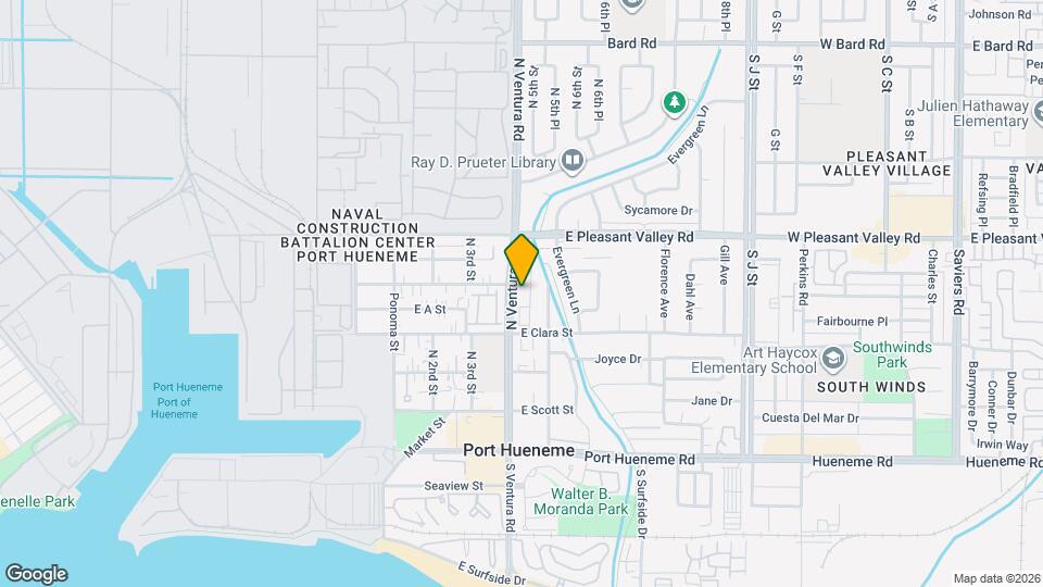 520 N Ventura Rd Map and Location Details