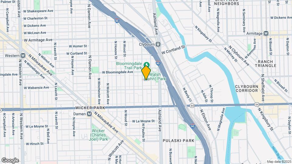 1735 N Paulina St, Unit 213 Mapa y Detalles de la Ubicación
