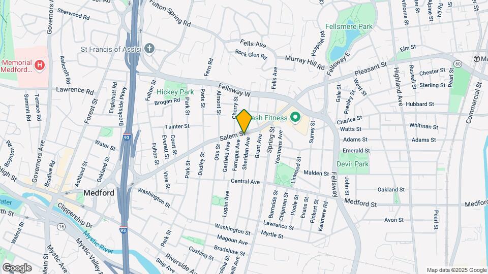 389 Salem St, Unit 3 Map and Location Details