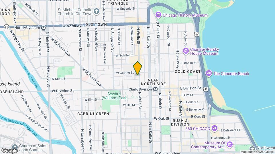 1246 N Wells St Mapa y Detalles de la Ubicación