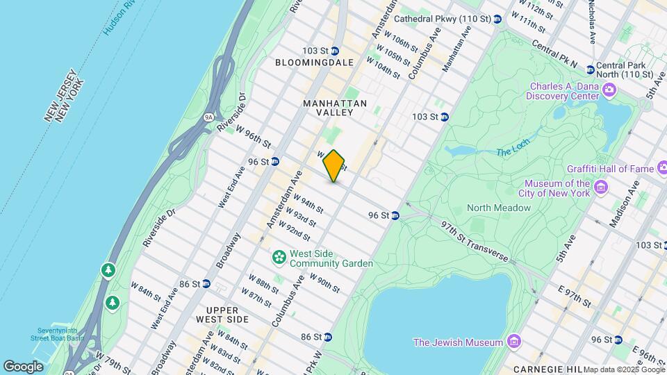 110 W 96th St Mapa y Detalles de la Ubicación