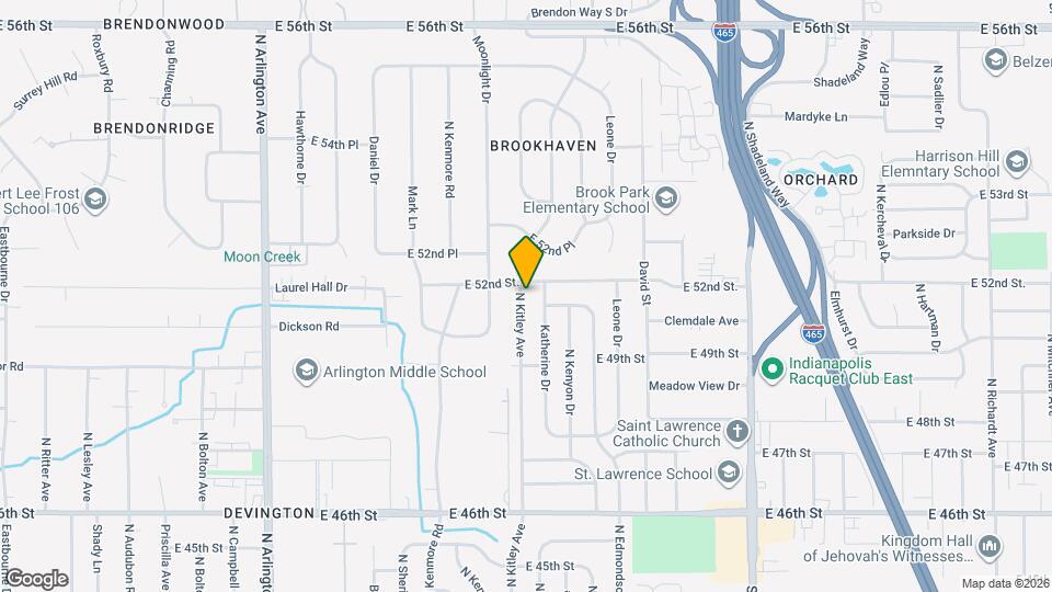 5013 N Kitley Ave Map and Location Details