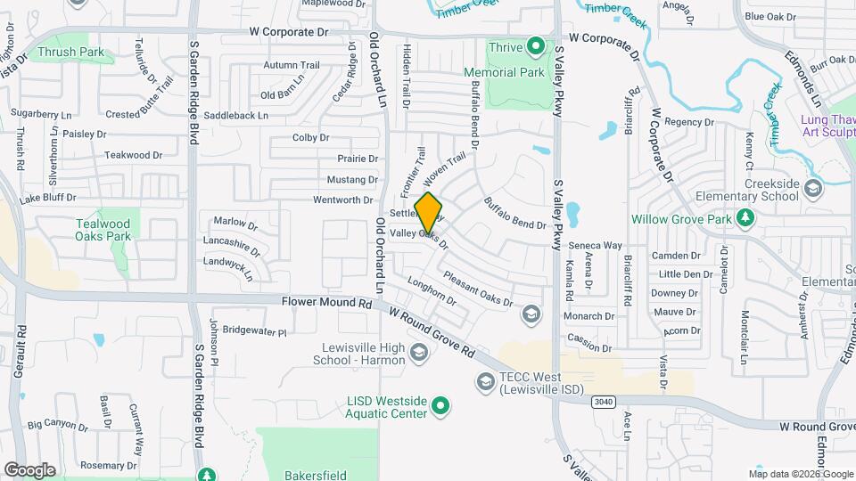 1216 Valley Oaks Dr Map and Location Details