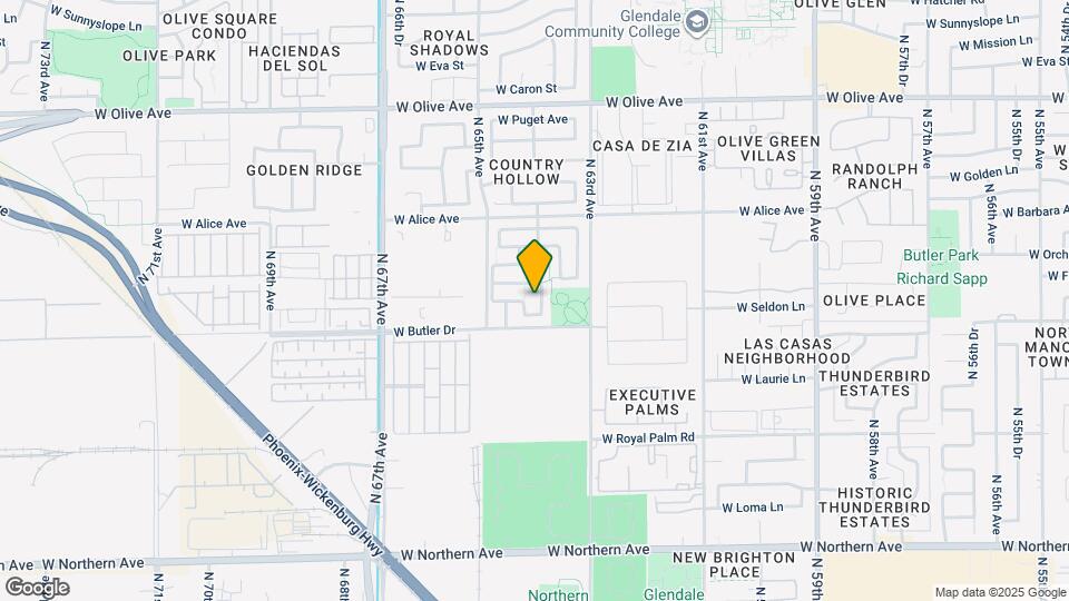 8524 N 64th Ave Map and Location Details