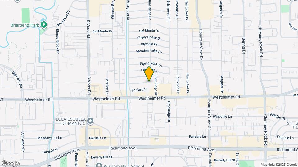 2501 Briarhurst Dr Map and Location Details