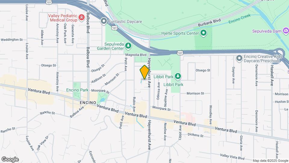 5011 Hayvenhurst Ave Map and Location Details