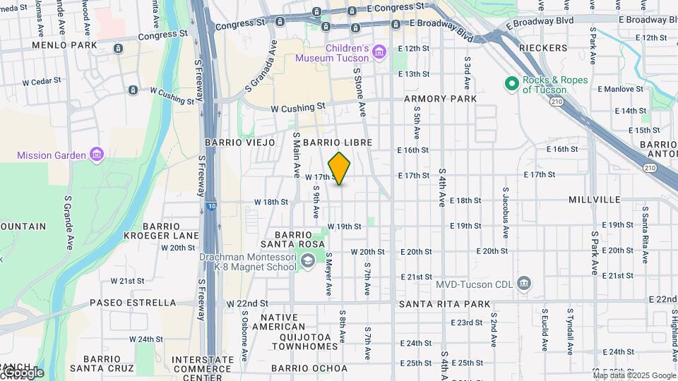 600-616 S Convent Ave Mapa y Detalles de la Ubicación