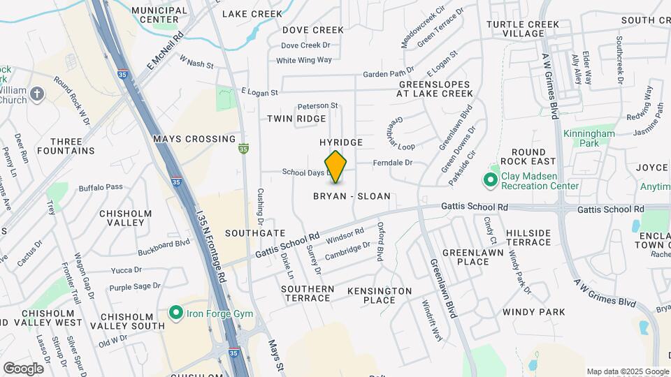 1418 Hyridge Cir Map and Location Details