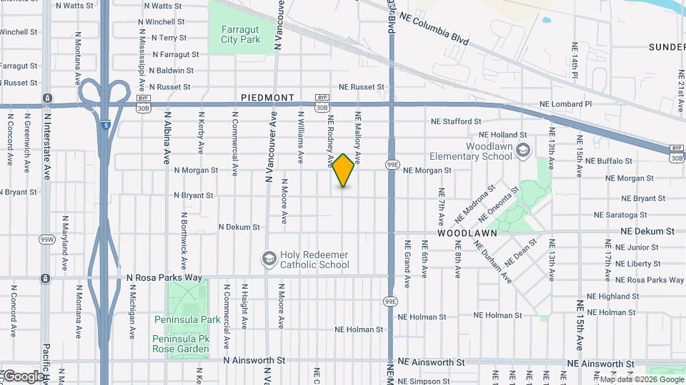 7008 NE Rodney Ct Map and Location Details