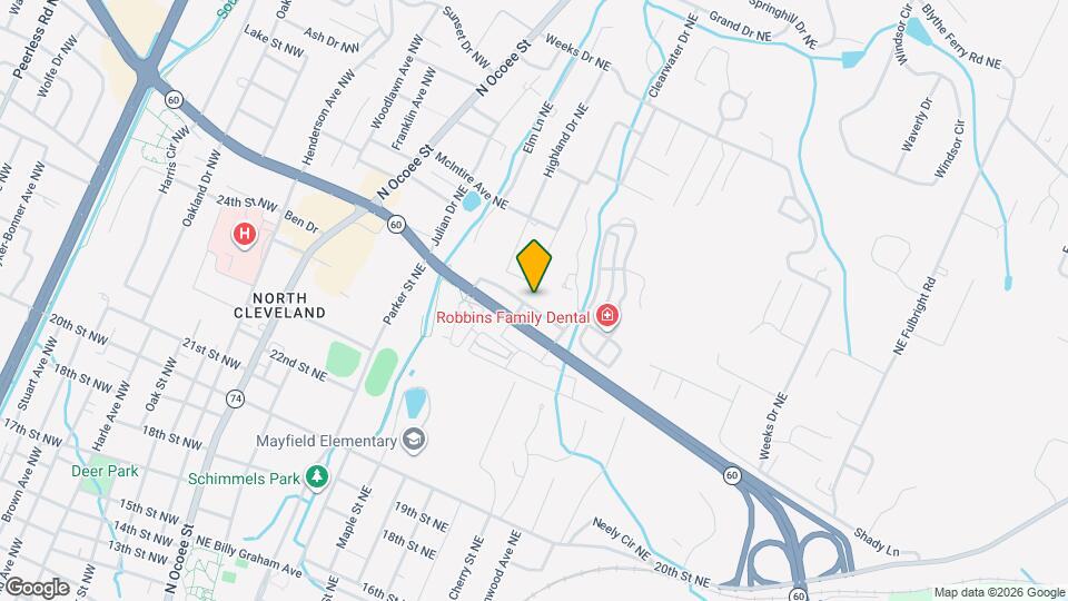 2405 Spring Creek Boulevard Map and Location Details