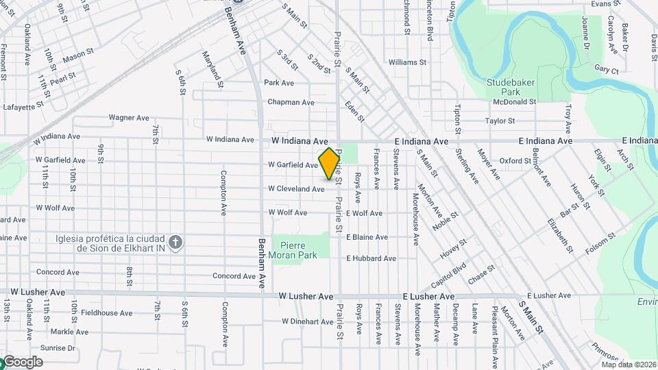 114 W Cleveland Ave Mapa y Detalles de la Ubicación