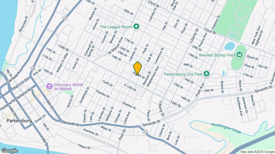 1323 Oak St Map and Location Details