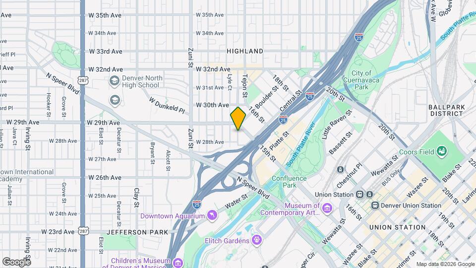 2854 Umatilla St Map and Location Details